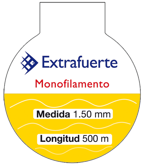 Etiqueta monofilamento extrafuerte